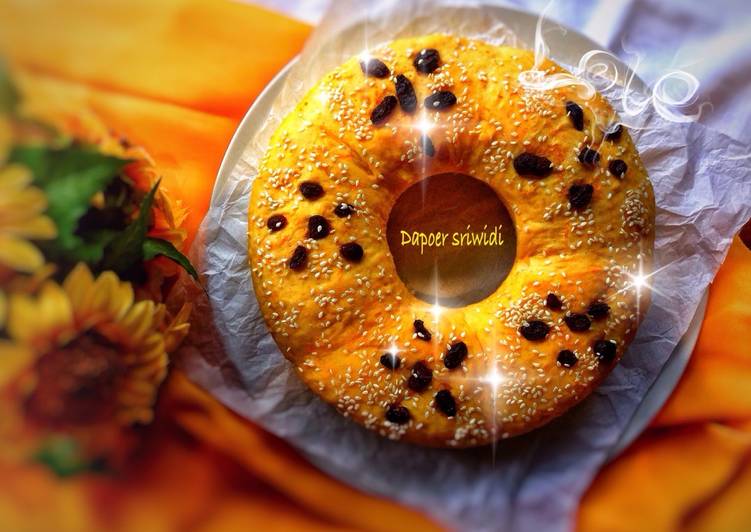 resep lengkap untuk Pumpkin bun