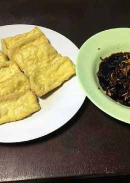 Tahu Goreng cocol Sambel Kecap