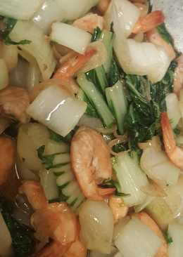 Tumis Sawi Mix Udang super gampang