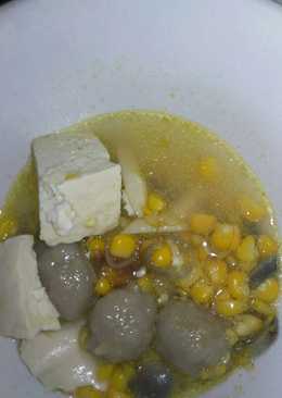 Bakso kaldu jagung tahu