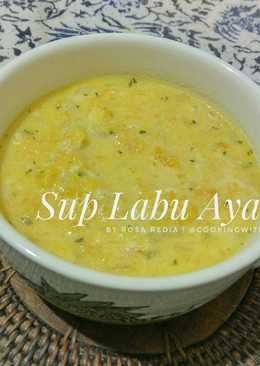 Sup Labu Ayam | Pumpkin Soup with Chicken