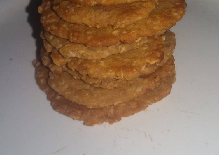 gambar untuk cara membuat Cookies oatmeal kue tanpa oven