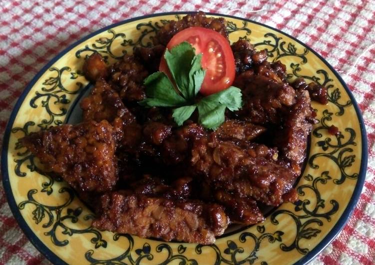 resep lengkap untuk Tempe Bacem 