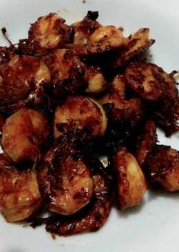 Udang bakar teflon