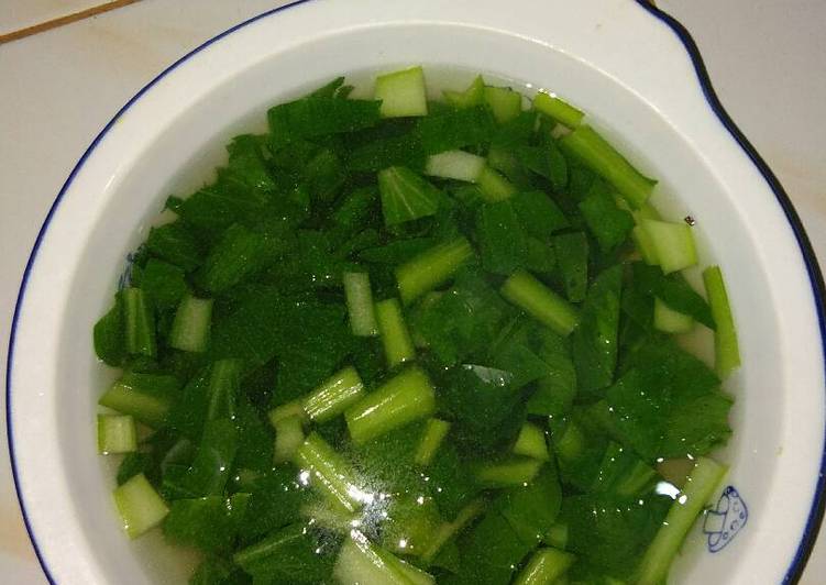 resep makanan Sayur bening pakchoy