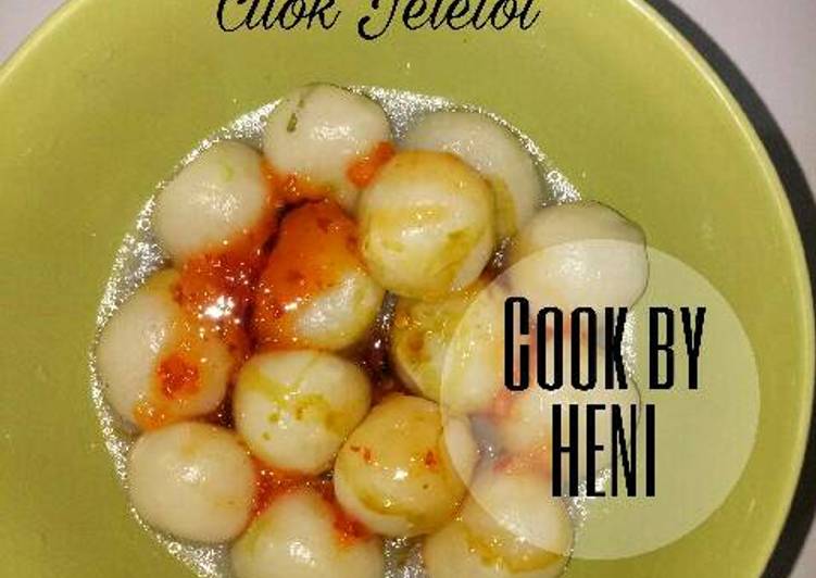 resep lengkap untuk Cilok Jeletot