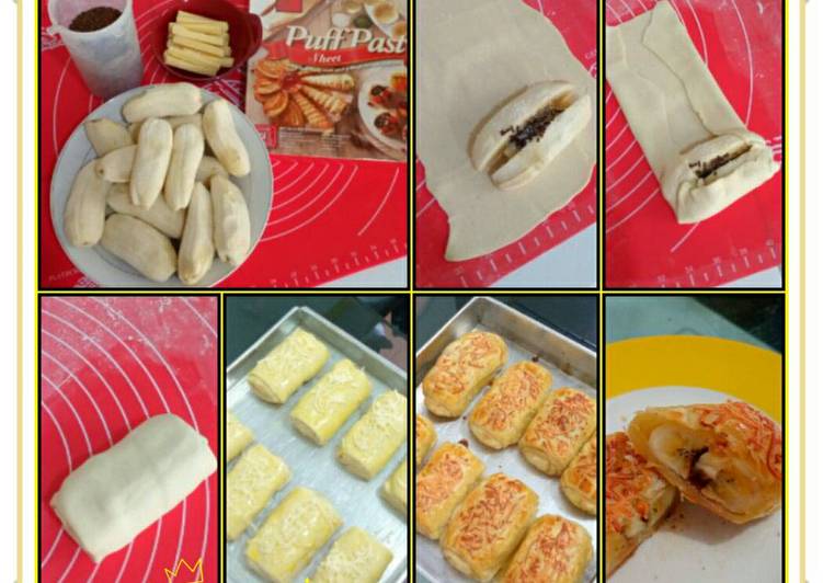 resep lengkap untuk Pisang bolen praktis