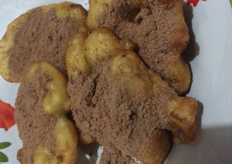 resep lengkap untuk Bakwan pisang milo