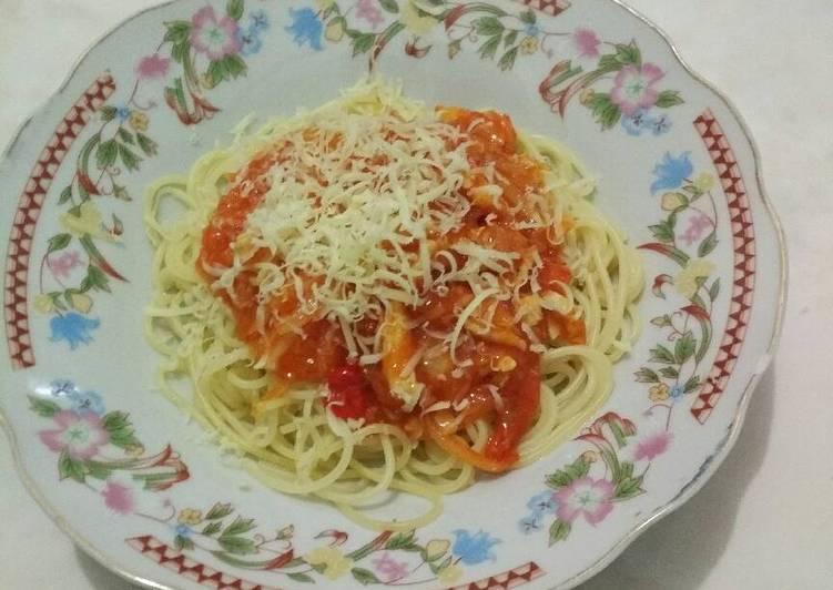 Resep Spaghetti no vetsin Karya Vevylia Pertiwi