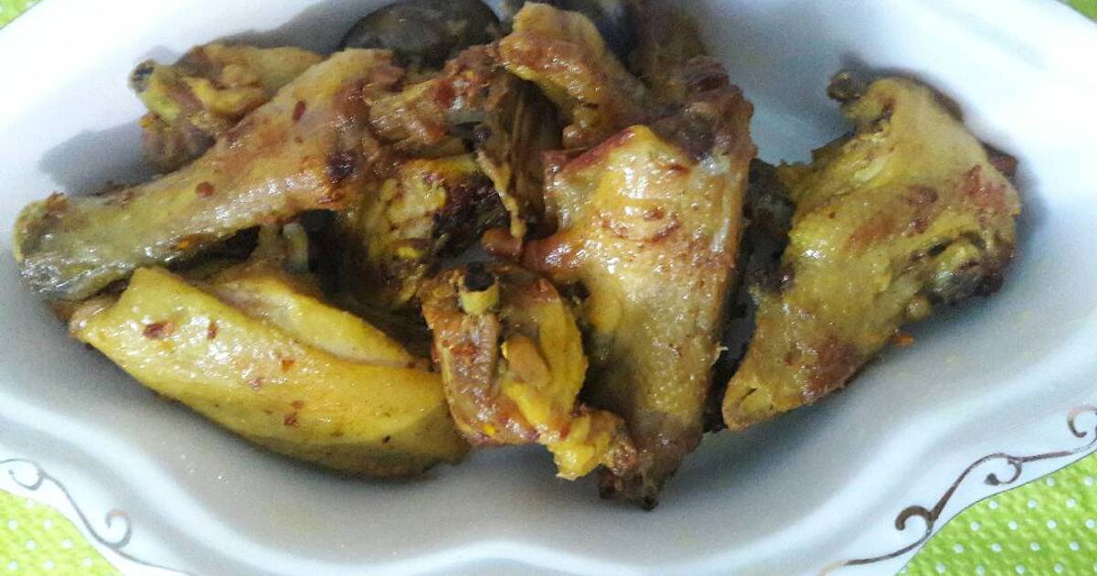 Resep Ayam Ungkep Bumbu Kuning Jtt - Mewarnai u