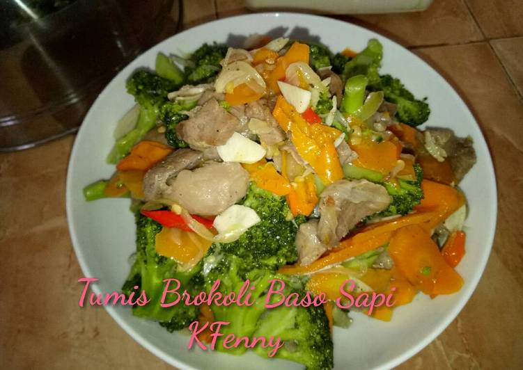 gambar untuk resep Tumis Brokoli Baso Sapi #KitaBerbagi