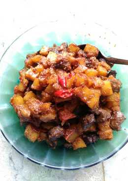 Sambal goreng ati sapi & kentang