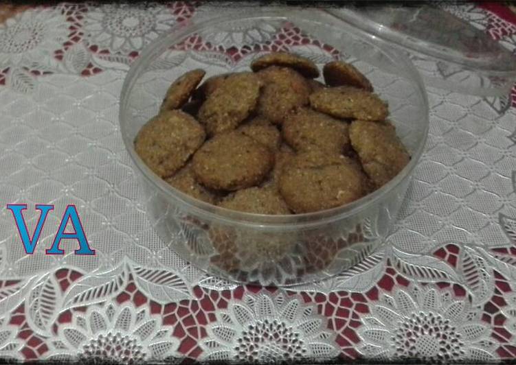 Resep Kue Cookies Kacang Coklat Irit Tanpa Telur Kiriman dari VA