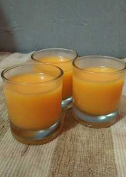 Puding pepaya jeruk