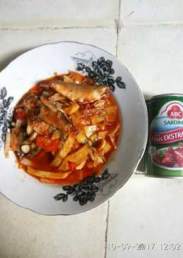 Ikan Sardines ABC tumis bawang dan sayur/ ikan sarden enak lezat