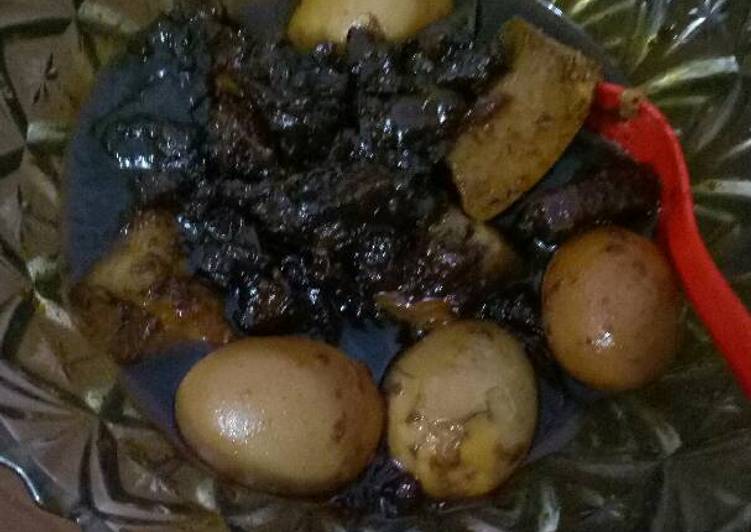 resep masakan Semur daging tahu telur