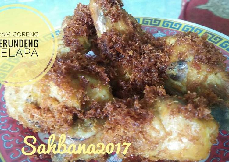 Resep Ayam Goreng Serundeng Kelapa Karya Dhewy Sahbana