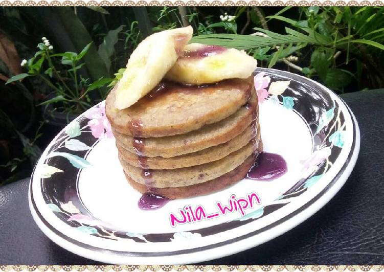 resep Pancake Pisang Oatmeal