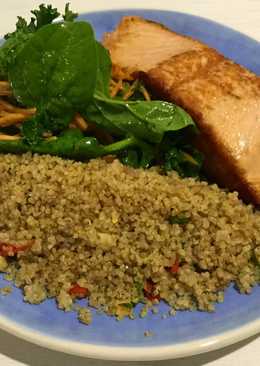 Salmon with Stir Fry Quinoa