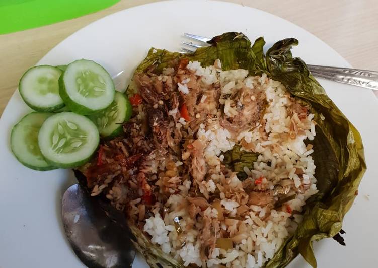 Nasi Bakar IKAN KEMBUNG SAMBAL MATAH recipe main photo