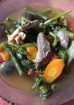 Sayur Asam Kangkung daging sapi