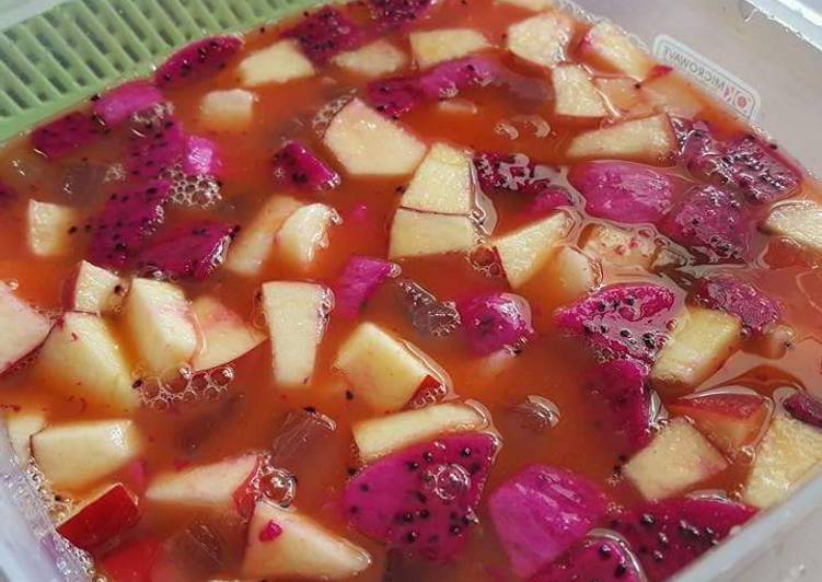 resep lengkap untuk Es Buah Simple