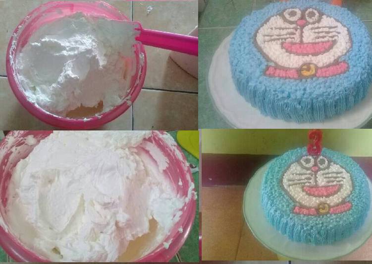 resep lengkap untuk Buttercream lembut