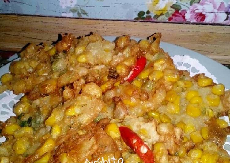 bahan dan cara membuat Bakwan Jagung Kriuk ala Manado