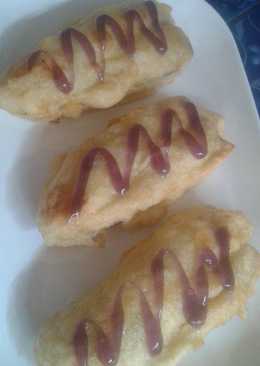 Pisang goreng isi selai