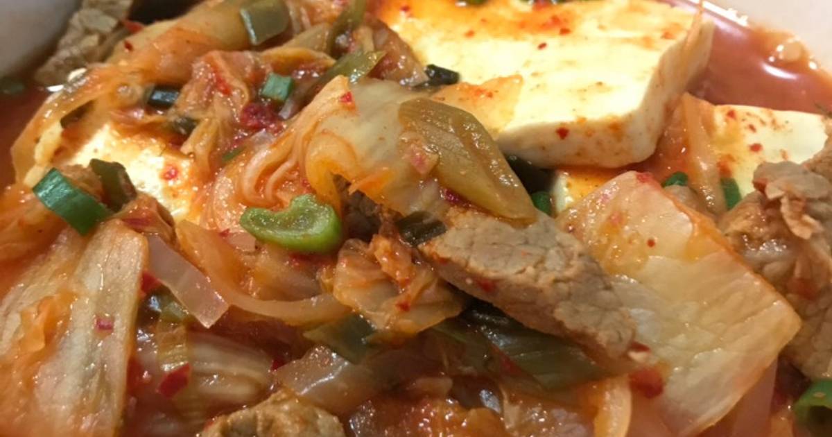 87 resep kimchi jjigae enak dan sederhana Cookpad