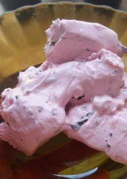 Es krim strawberry mix blueberry simpel