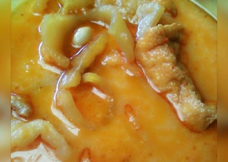 resep makanan Sayur derokdok(kerupuk kulit sapi)