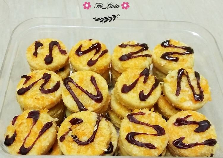 cara membuat Blueberry cheese Cookies