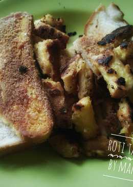 Roti Tawar Gulung Gosong