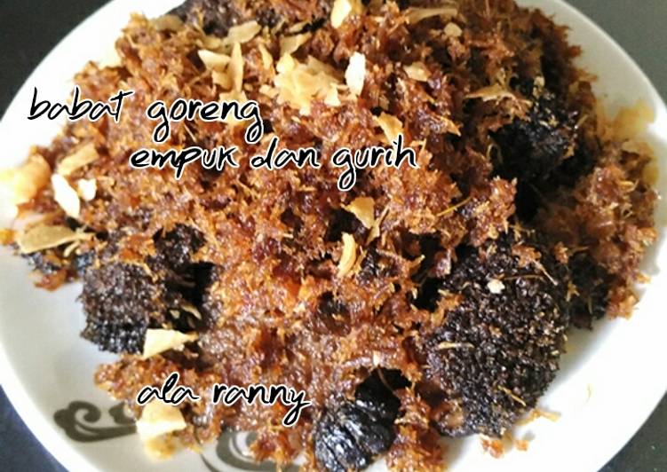  Resep  Babat goreng serundeng empuk  dan  gurih  oleh Ranny 