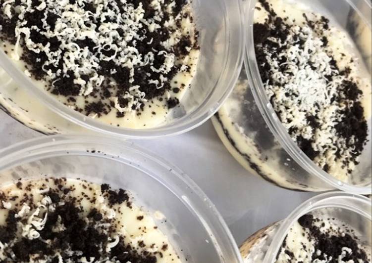 bahan dan cara membuat Oreo Cheese Cake Lumer