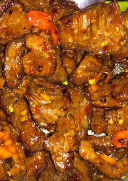 Sapi asam manis lada hitam