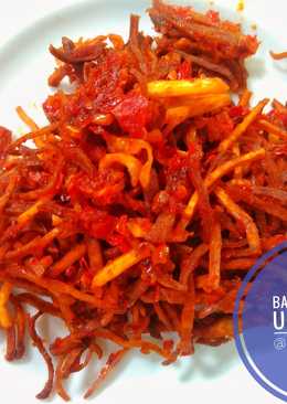 Balado kering ubi manis