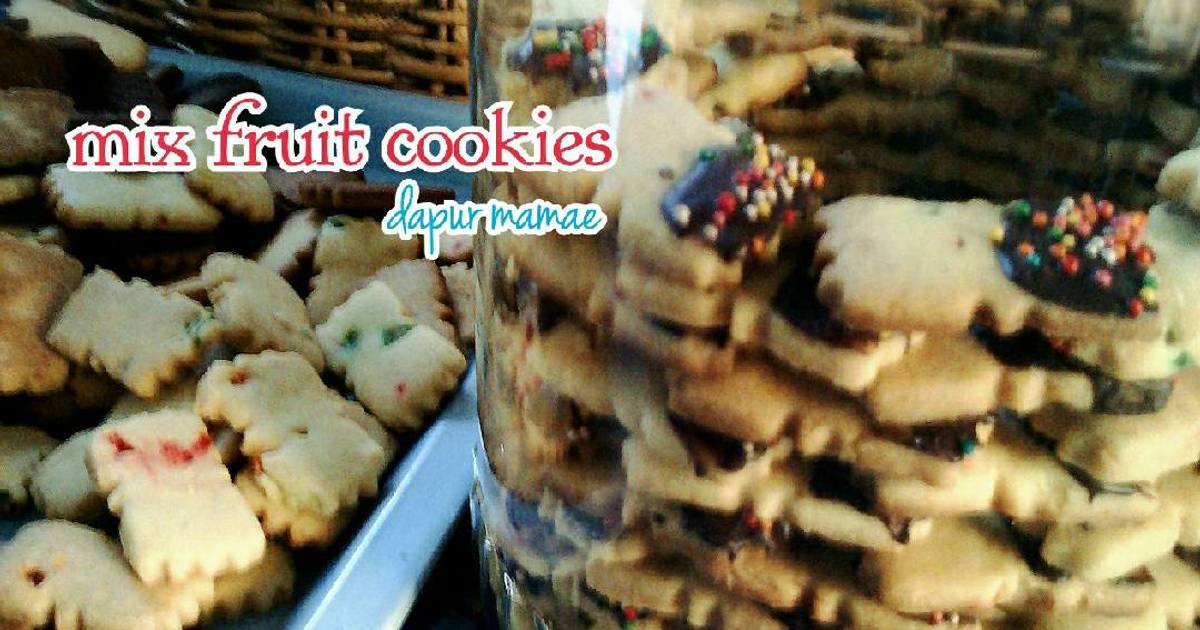 Resep Mix Fruit Cookies