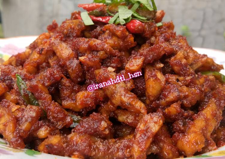 bahan dan cara membuat Tempe sambel kecap