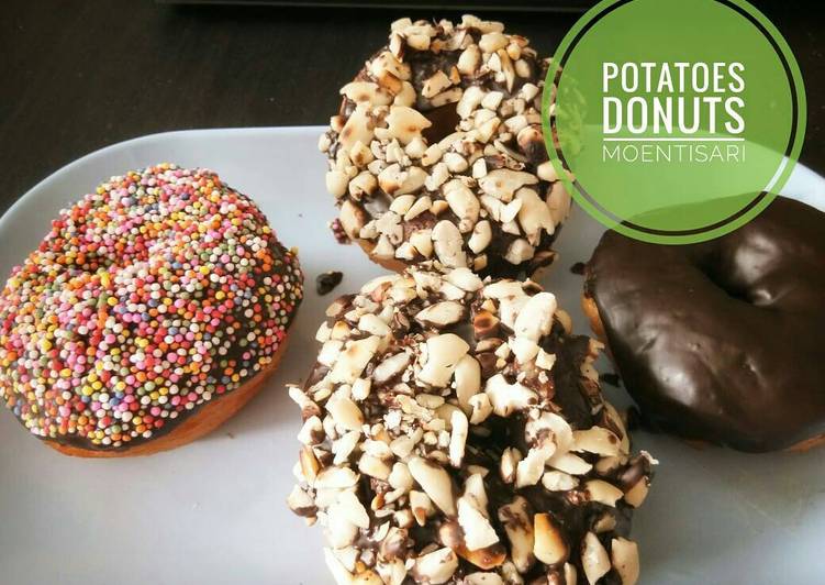 resep masakan Potatoes donuts/ donat kentang