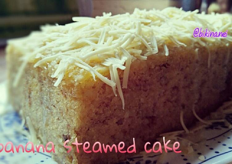 cara membuat Banana Steamed Cake