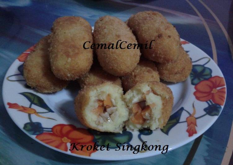 gambar untuk cara membuat Kroket Singkong