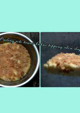 ðPuding roti tawar kukus topping abon dagingð