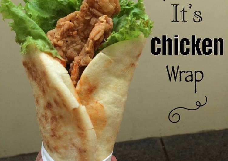 resep makanan FriedChicken Wrap (ayam tepung kentucky)