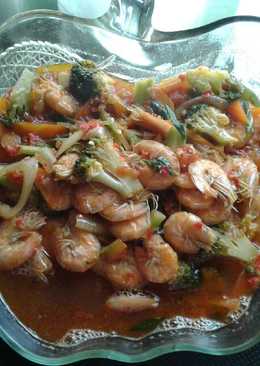 Tumis Kuah Udang Sayur