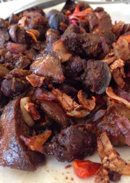 Ati ayam bumbu bawang jahe