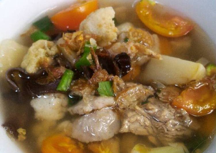 bahan dan cara membuat Sup Daging Sapi