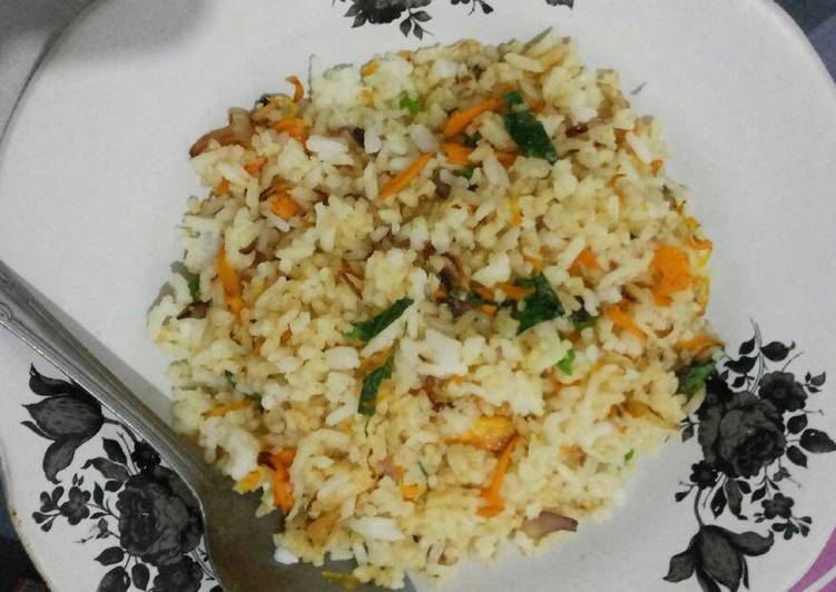 cara membuat Nasi goreng tanpa telur enak, sederhana dan gurih