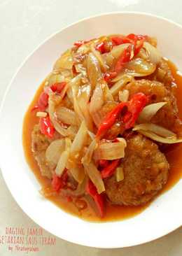 Daging jamur ala vegetarian saus tiram